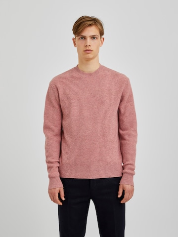 Bertoni Sweater 'Anker' in Pink: front