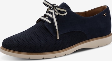 Chaussure à lacets Tamaris en bleu : devant