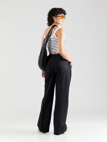Calvin Klein Jeans Loosefit Παντελόνι πλισέ σε μαύρο