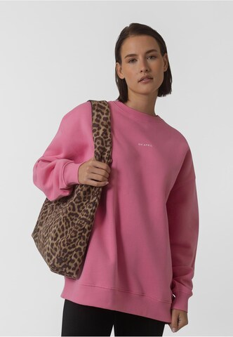 Sweat-shirt OH APRIL en rose : devant