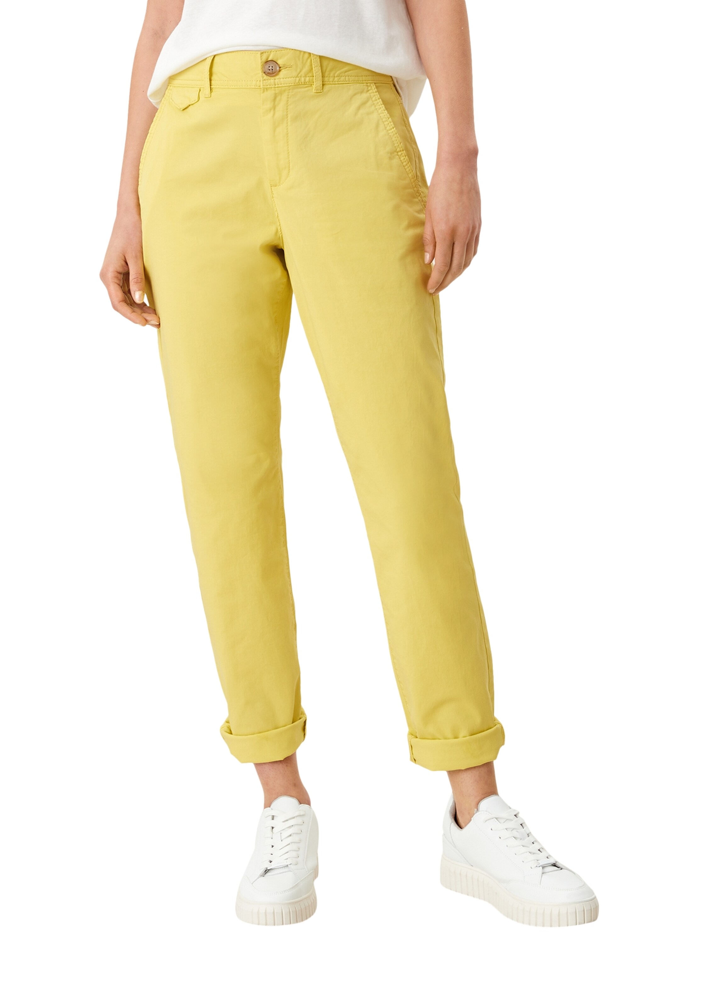 s.Oliver Regular Hose in Gelb: Vorderseite