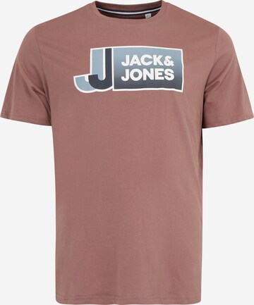 Jack & Jones Plus T-Shirt in Pink: predná strana
