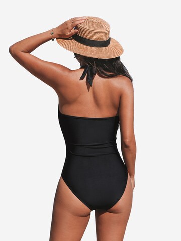 Cupshe Bralette Swimsuit in Black