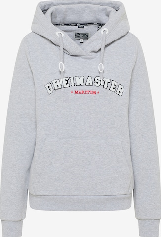 Sweat-shirt DreiMaster Maritim en gris : devant