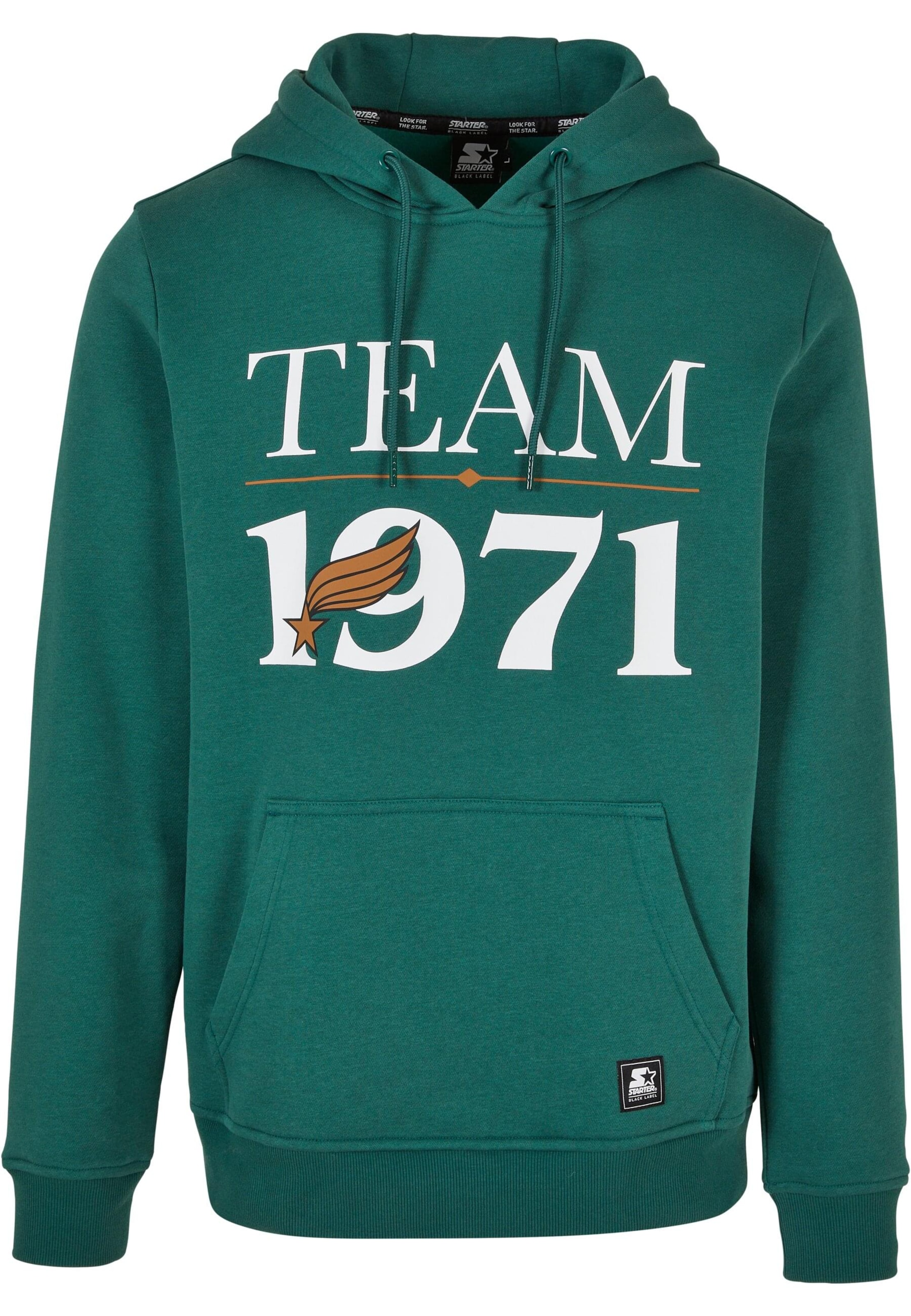 Starter Black Label Sweatshirt 'Team 1971' i grøn: forside