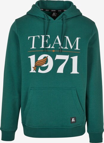 Starter Black Label Sweatshirt 'Team 1971' in Green: front