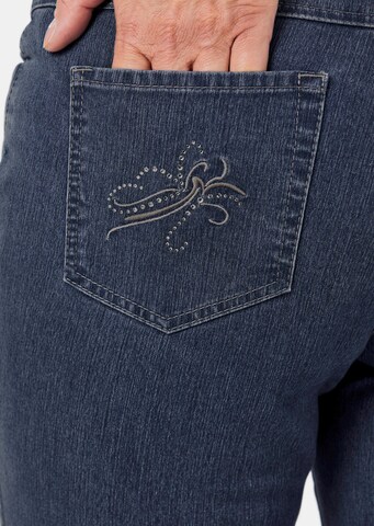 Coupe slim Jean ' ANNA' Goldner en bleu