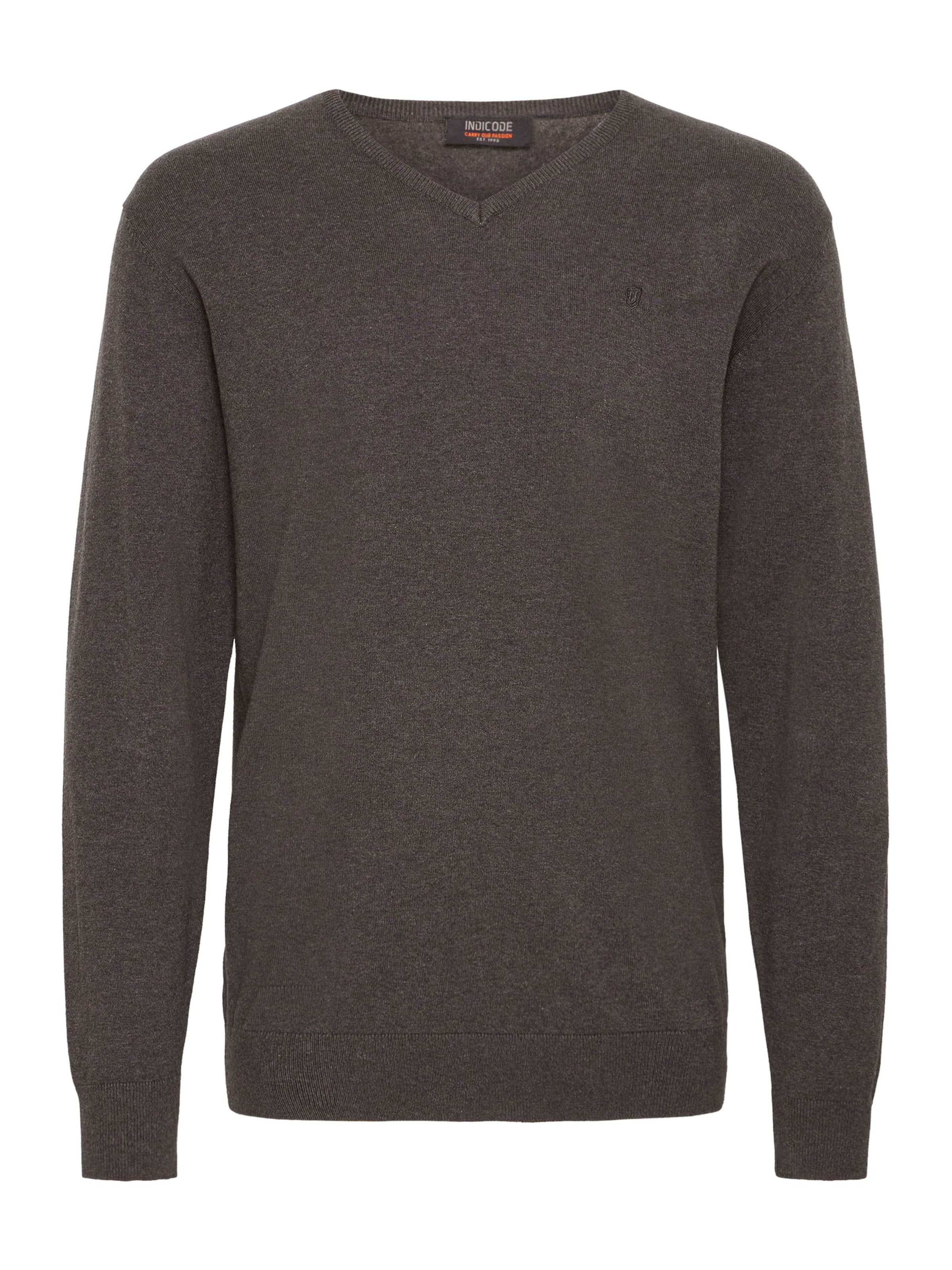 Pull-over INDICODE JEANS en gris : devant