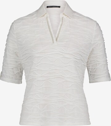 Betty Barclay Poloshirt mit Wellenstruktur in Weiß: front