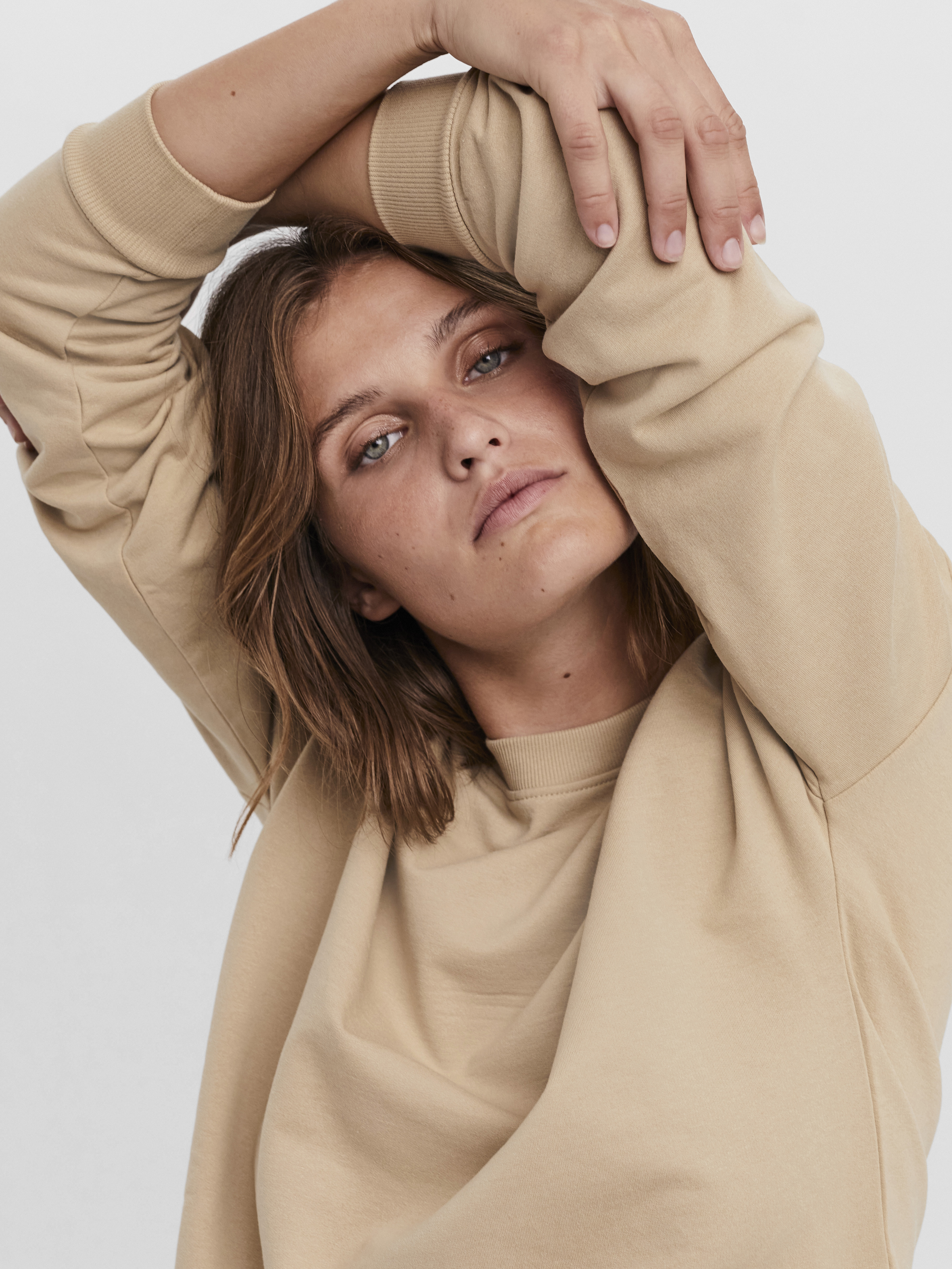 VERO MODA Sweatshirt Octavia in Sand VERO MODA Sweatshirt Octavia in Sand