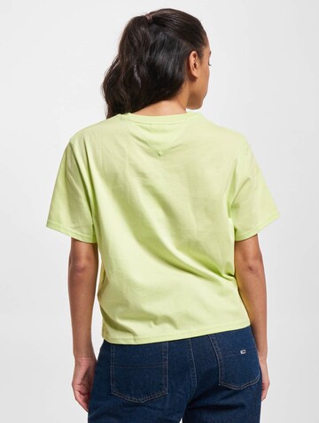 Tommy Jeans Shirt 'Serif Linear' in Groen