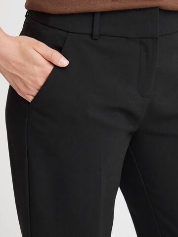 Fransa Regular Trousers with creases 'Vita Tessa' in Black
