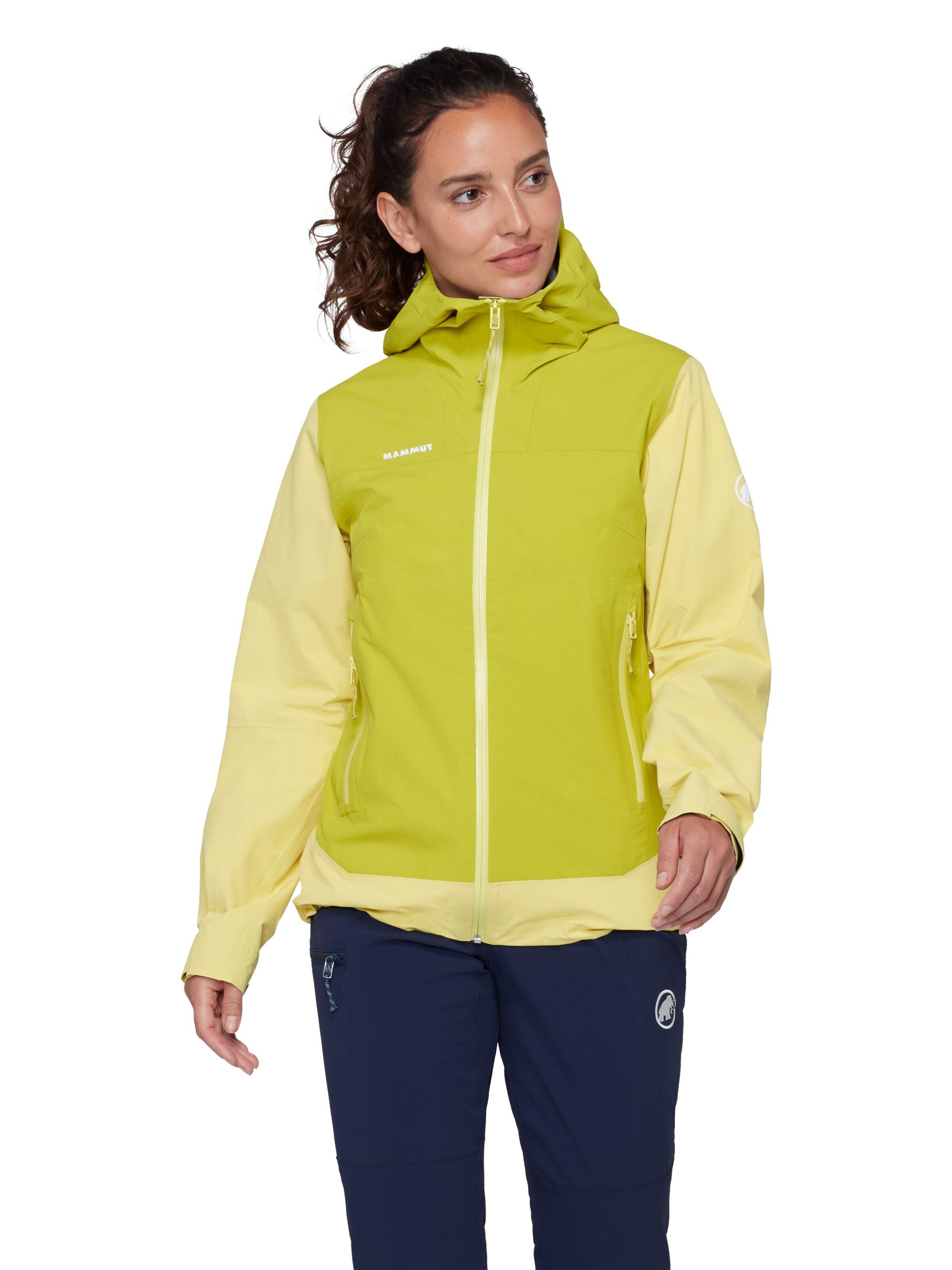 MAMMUT Outdoor Jacket in Yellow: front