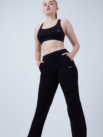 SPORTKIND Regular Sporthose 'Trainingshose lang'‌‌‌‌‌‌‌‌‌ in Schwarz