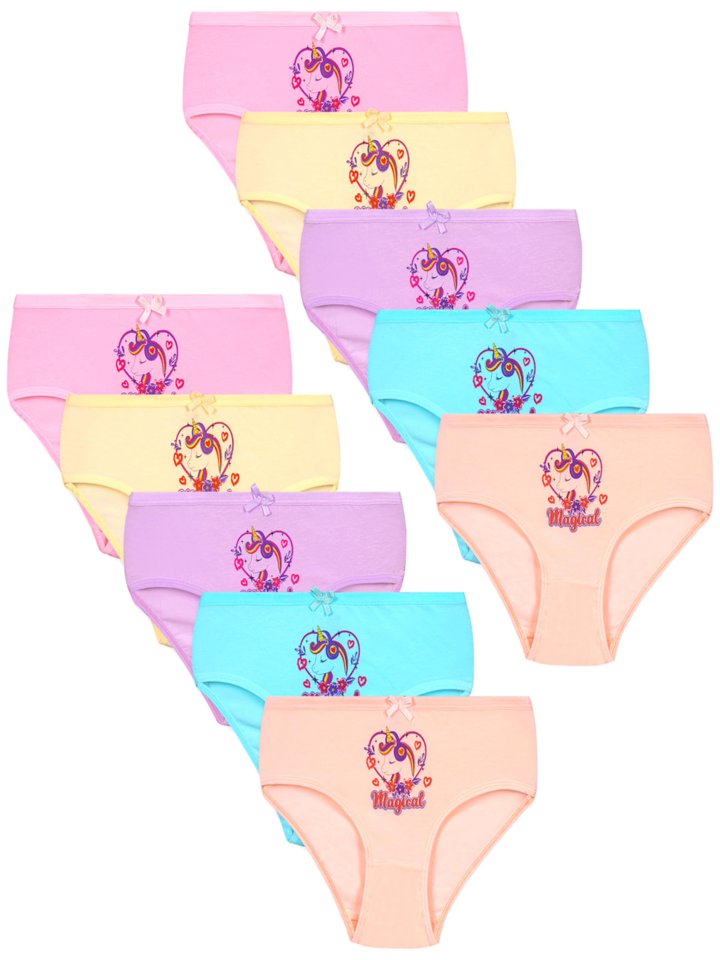 LOREZA Unterhose 'Mädchen Slips Irem'‌‌‌‌‌‌ in Mischfarben: Vorderseite