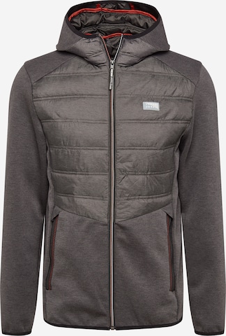 Veste mi-saison 'Toby' JACK & JONES en gris : devant