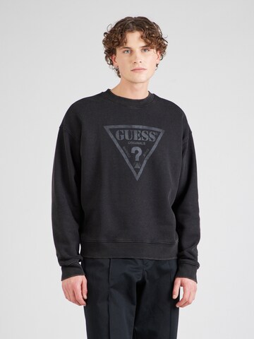 GUESS Originals Свитшот в Черный: спереди