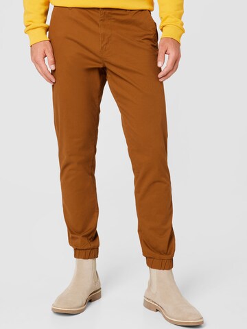 Tapered Pantaloni chino 'Cam' di Only & Sons in marrone: frontale