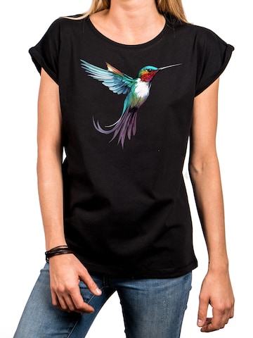 MAKAYA Shirt 'Kolibri' in Black