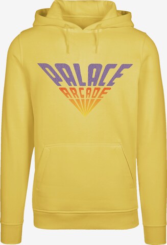 Sweat-shirt 'Stranger Things Palace Arcade Netflix TV Series' F4NT4STIC en jaune : devant