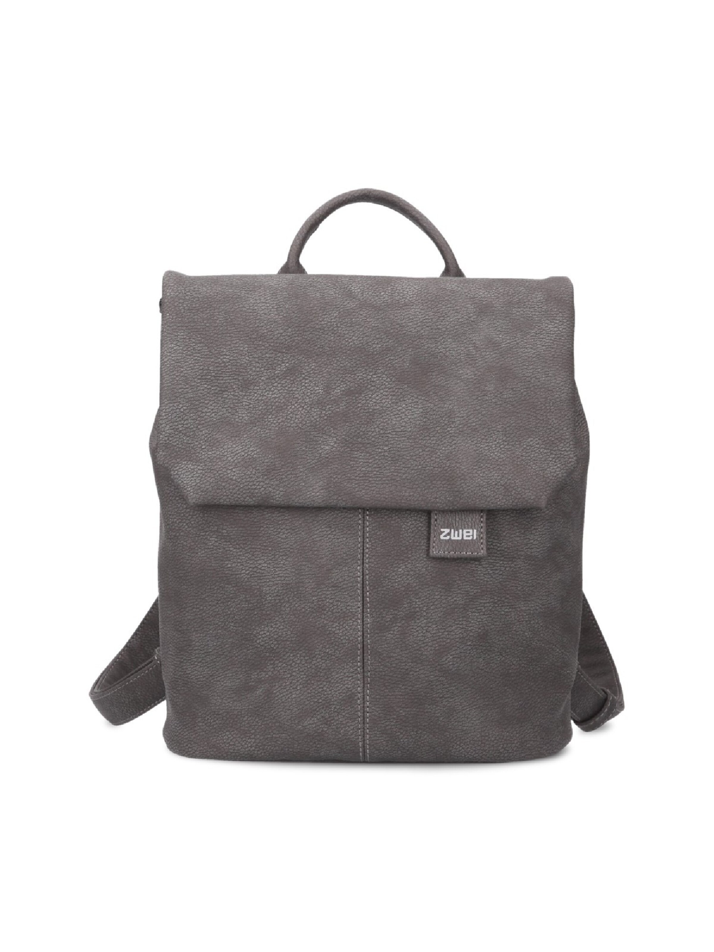 ZWEI Backpack 'MADEMOISELLE.M MR8' in Grey: front