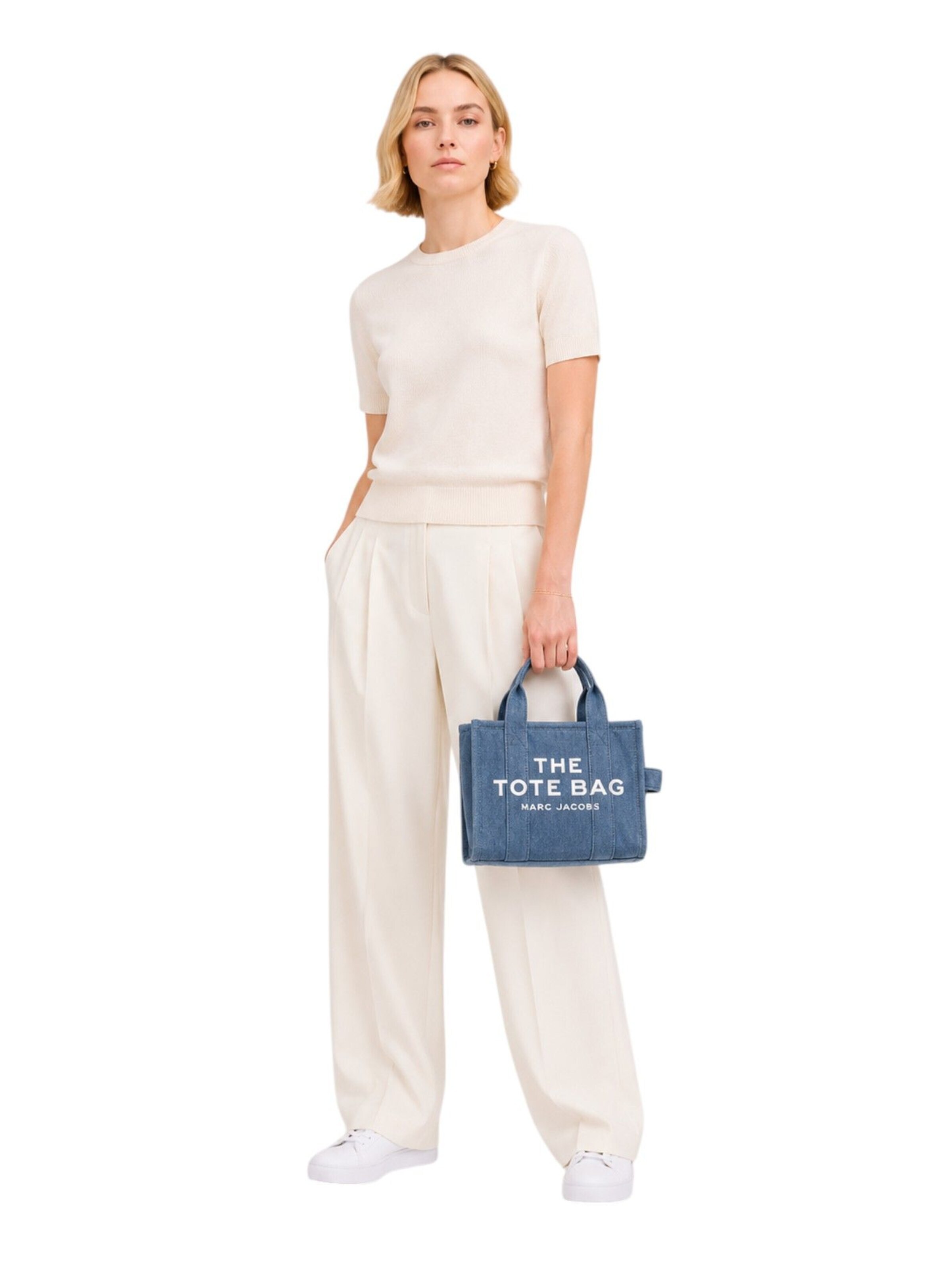 Marc Jacobs - Bolso de mano 'Small Tote 26x13x21 cm' en azul