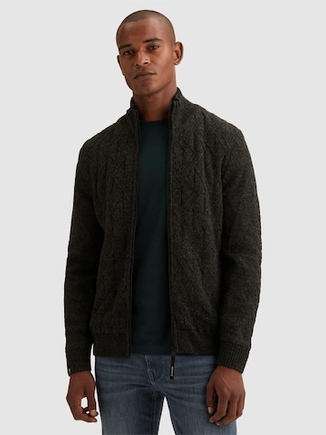 VANGUARD Cardigan 'Cardigan with zipper closure and allover pattern' i sort: forside