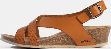 Bayton Sandal 'Lucena' i brun: framsida