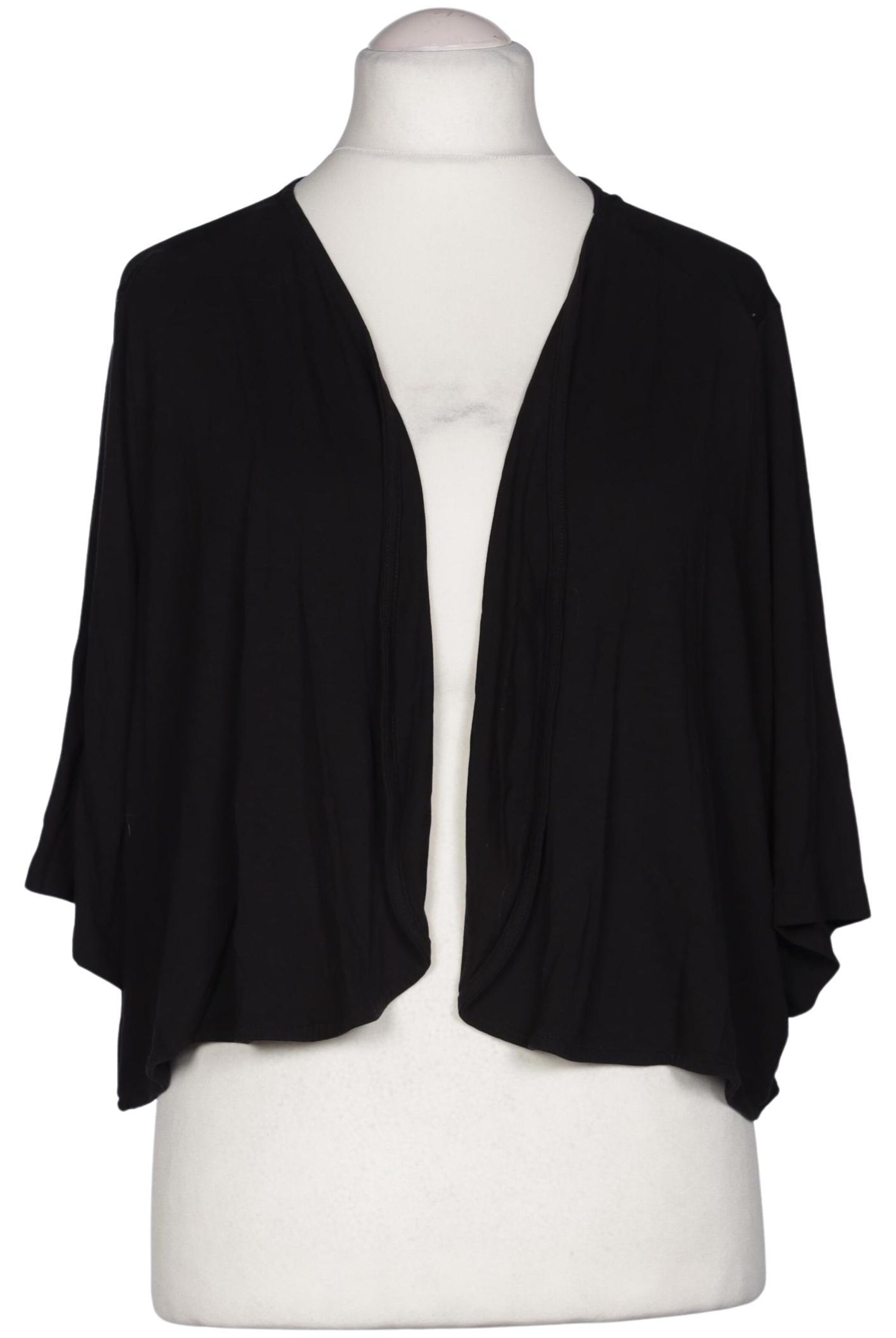 Ulla Popken Strickjacke 9XL in Schwarz: Vorderseite