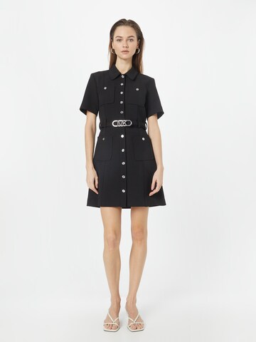 MICHAEL Michael Kors - Vestido camisero en negro: frente