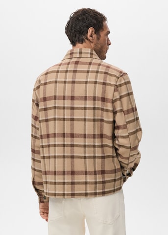 MANGO MAN Between-Season Jacket 'Drum' in Brown