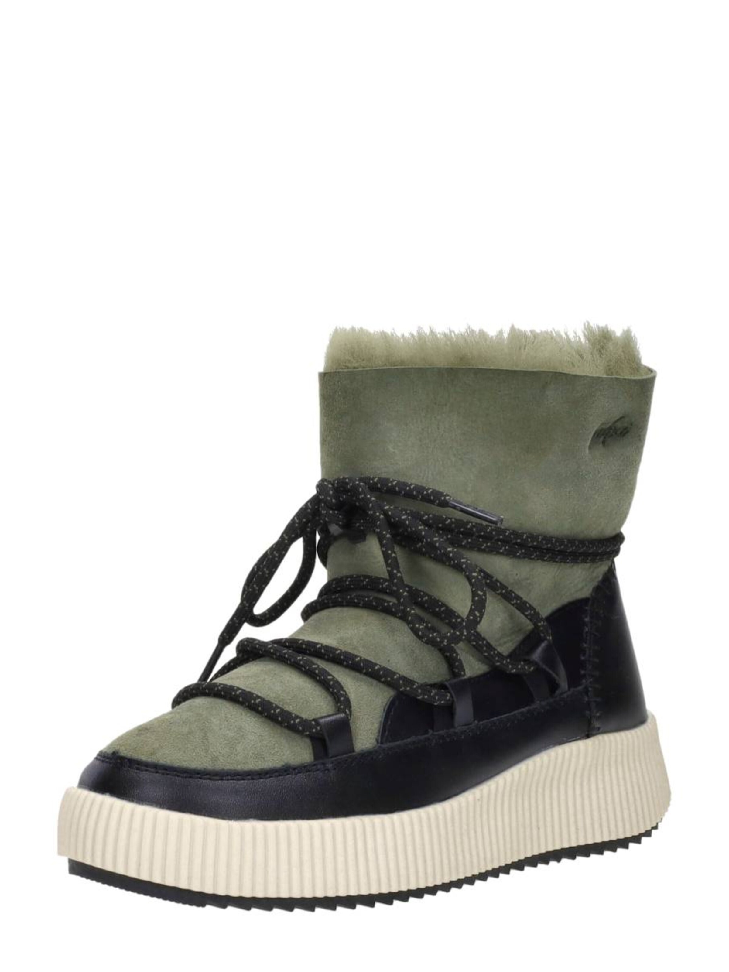 Palpa Boots 'Enkellaarsjes Plat' in Groen