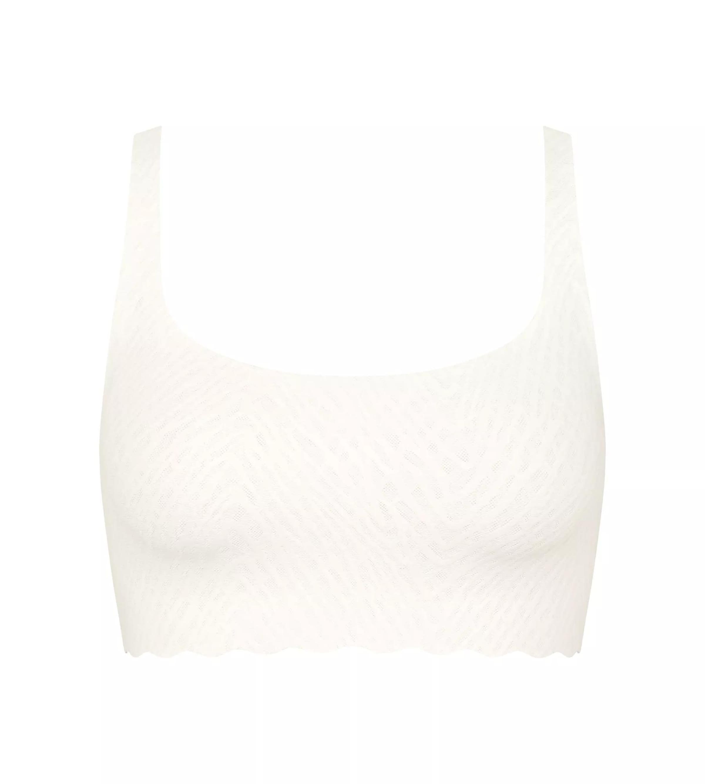 SLOGGI Bustier BH 'Zero Feel Bliss' in Weiß: Vorderseite