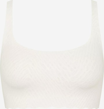 Bustino Reggiseno 'Zero Feel Bliss' di SLOGGI in bianco: frontale
