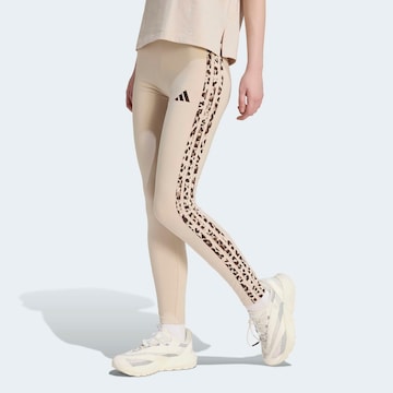 ADIDAS SPORTSWEAR Skinny Športové nohavice - Béžová: predná strana