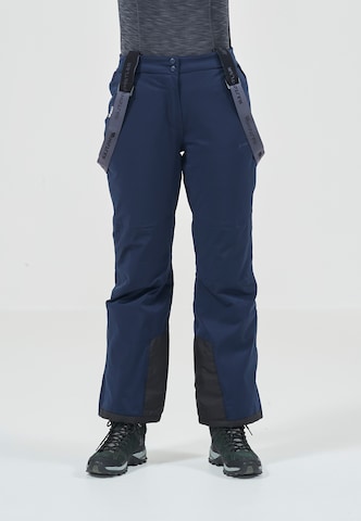 Whistler Regular Workout Pants 'YARRA' in Blue: front