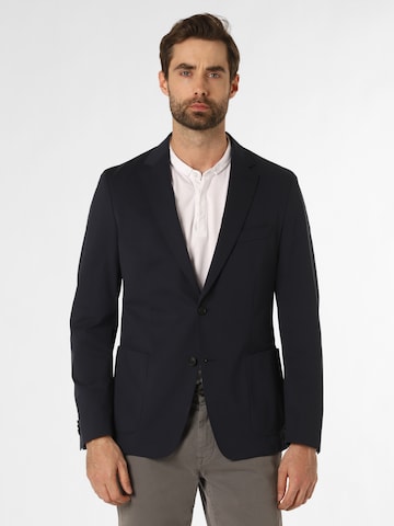 BOSS Black Slim fit Suit Jacket 'Hanry ' in Blue: front