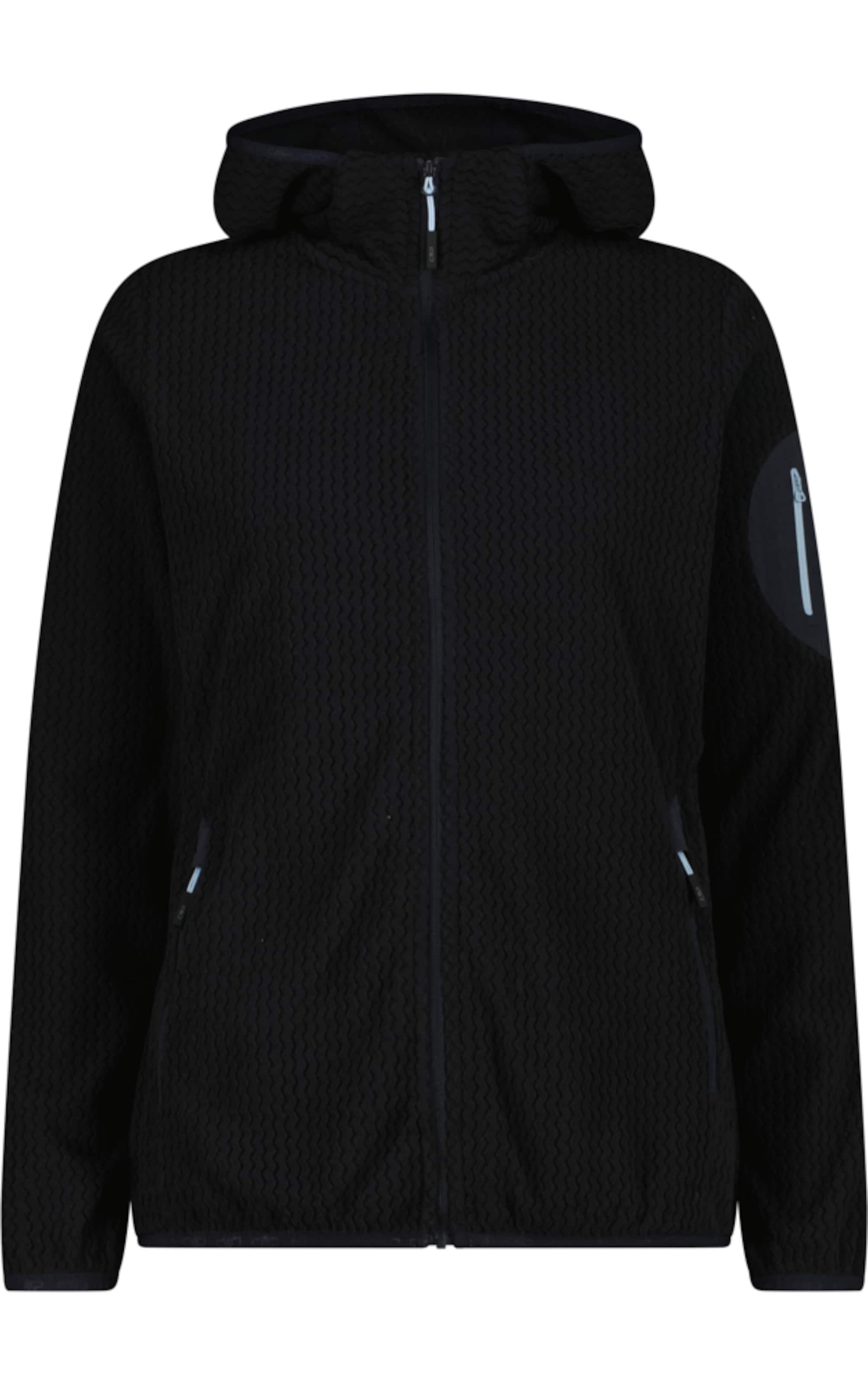 CMP Funktionsfleecejacke in Schwarz: Vorderseite