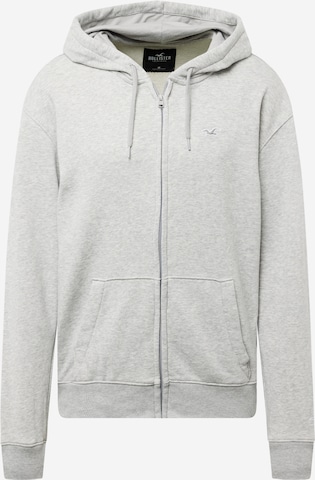 Veste de survêtement 'MUST HAVE SCRIPT' HOLLISTER en gris : devant