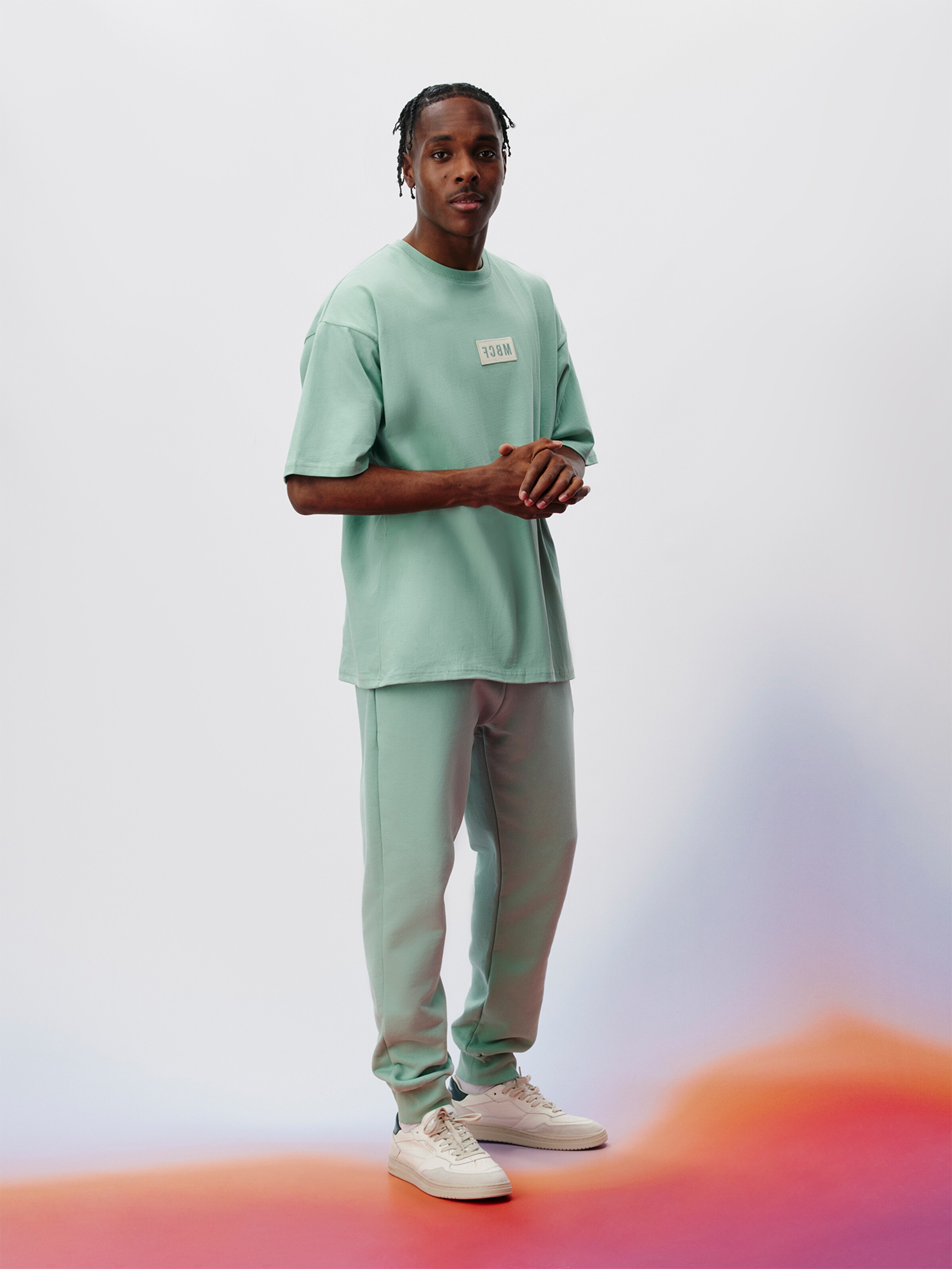 Pantalon verde pastel sale