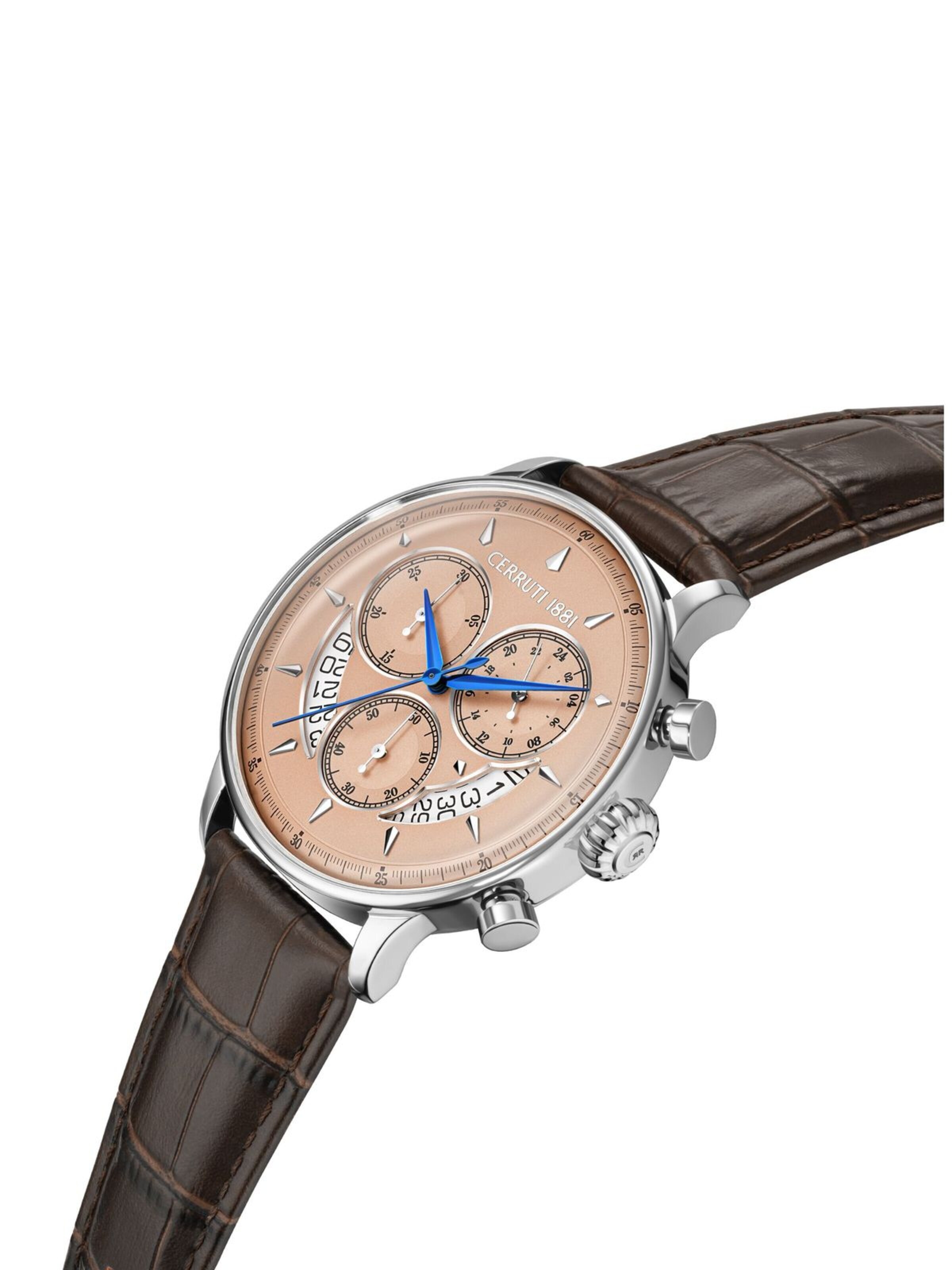 CERRUTI 1881 Analog watch 'Chronograph Dervio' in Brown