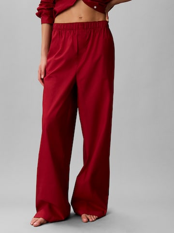Calvin Klein Pyjamahose in Rot: Vorderseite