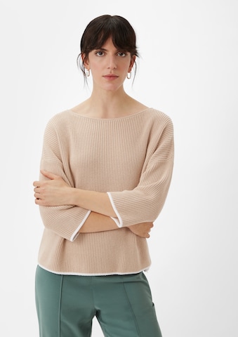 Pull-over comma casual identity en beige : devant