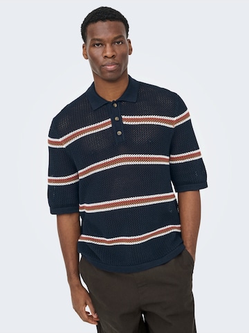 Only & Sons Kampsun 'ONSSEJR', värv sinine