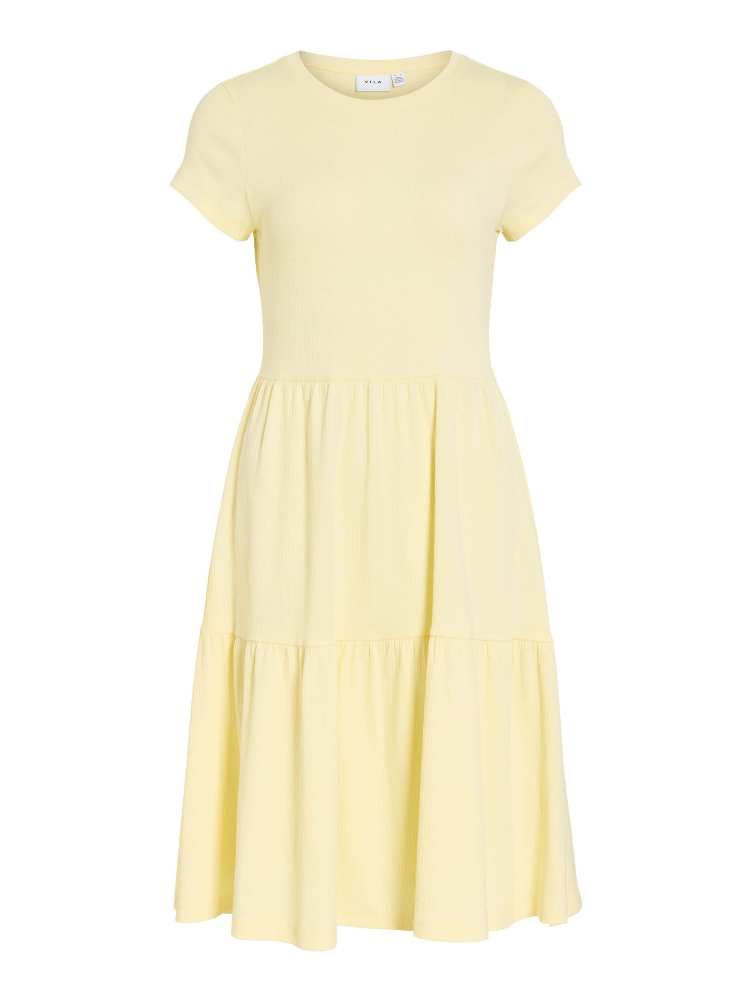 Robe 'Vihollie' VILA en jaune : devant