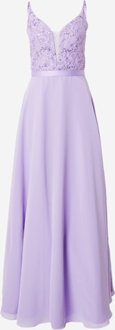 SWING - Vestido de festa em roxo: frente