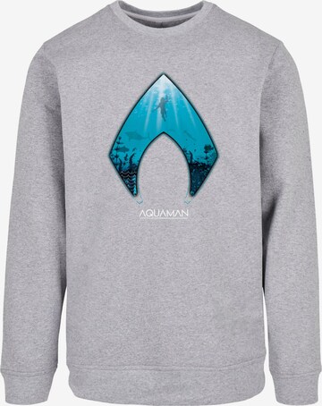 ABSOLUTE CULT Sweatshirt 'Aquaman - Ocean' in Grey: front