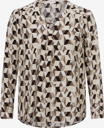 s.Oliver Blouse in Bruin: voorkant