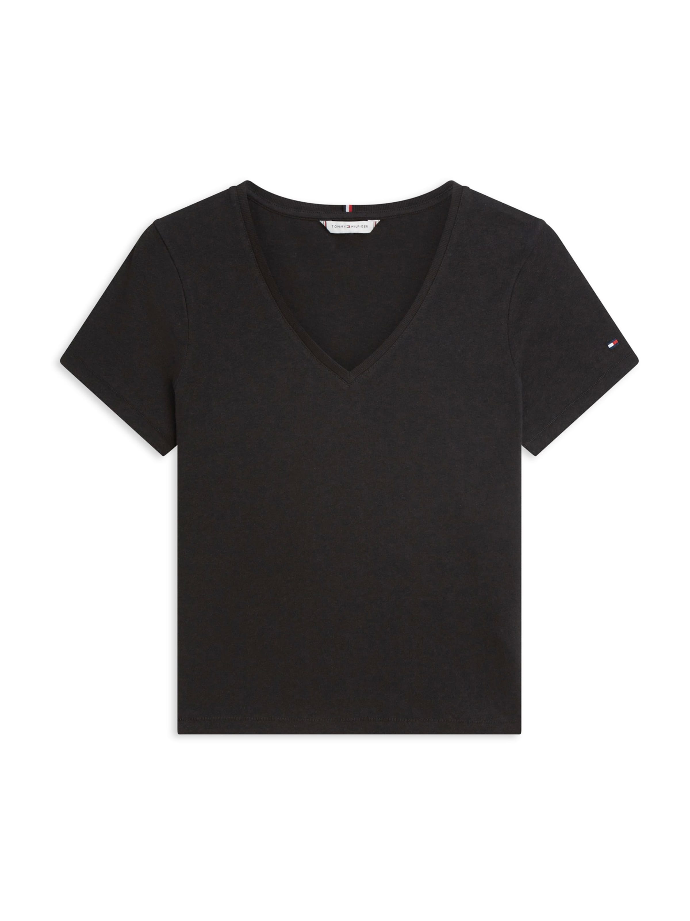 T-shirt TOMMY HILFIGER en noir : devant