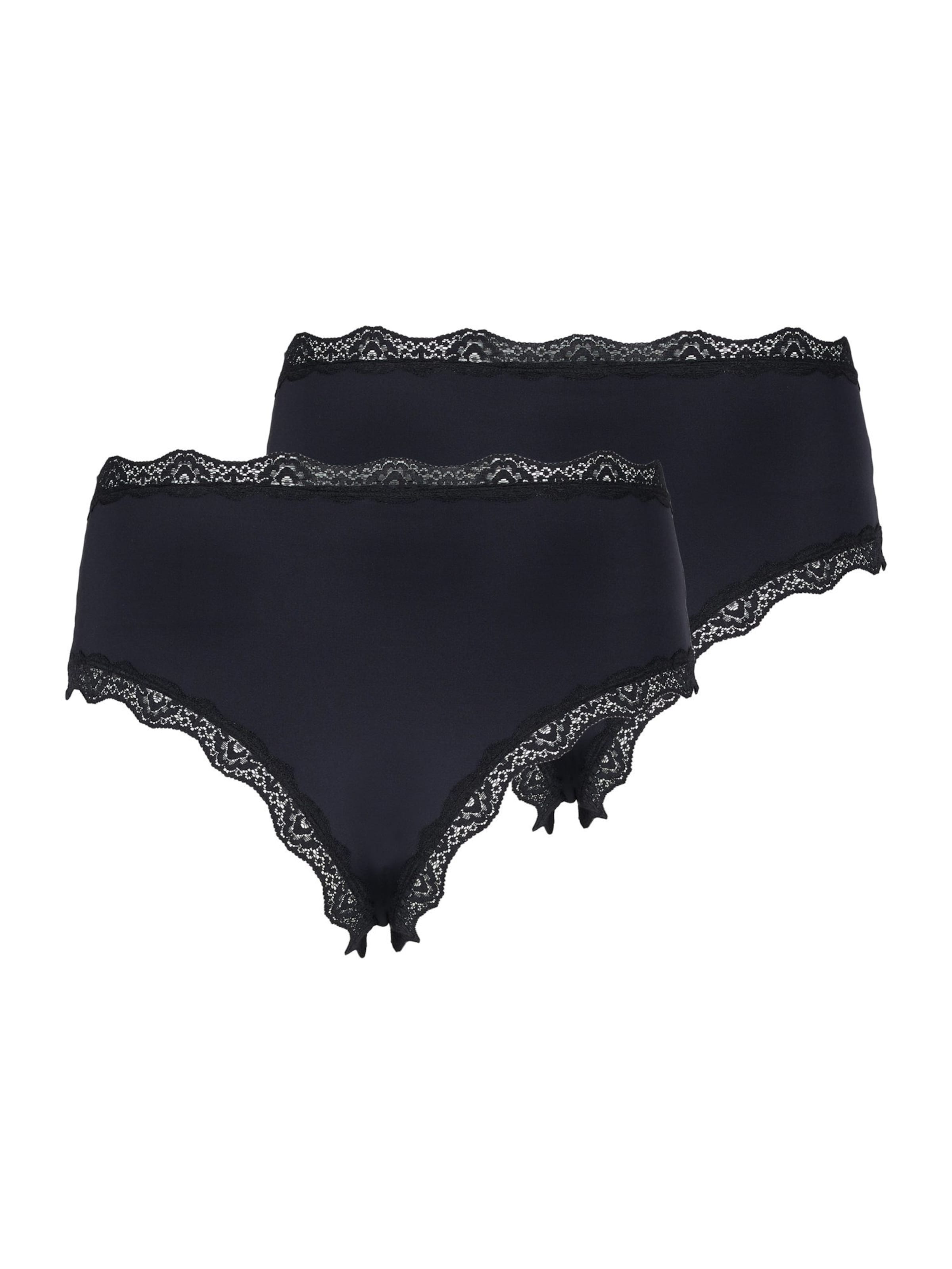 Devoted by Zizzi Slip 'Jill' in Schwarz